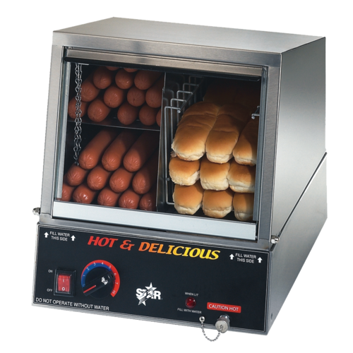 Star 35SSA Hot Dog Steamer w/ 170 Frank & 18 Bun Capacity, 120v-cityfoodequipment.com