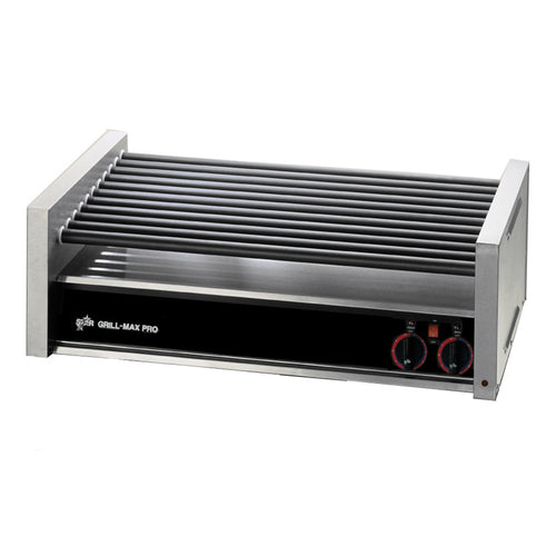 Star 45SC 45 Grill-Max? Hot Dog Roller Grill w/ Manual Controls - Slanted Top, 120v-cityfoodequipment.com