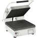 Star PGT14I Single Commercial Panini Press W/ Cast Iron Grooved Plates, 120v-cityfoodequipment.com