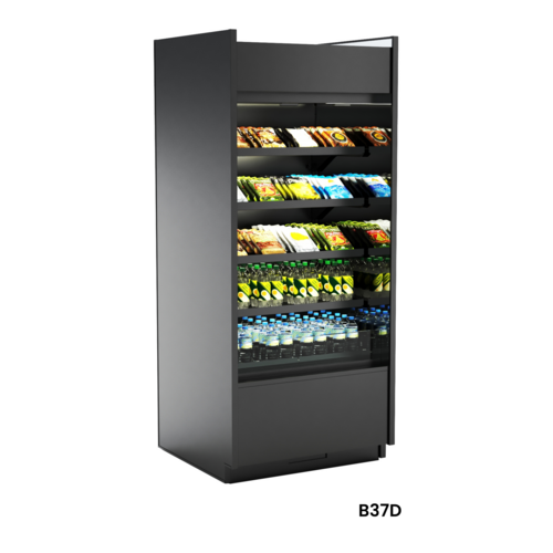 Structural Concepts B37D 35 5/8" Oasis® Self Service Ambient Bakery Case - (5) Levels, 110-120v-cityfoodequipment.com