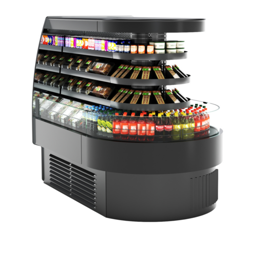 Structural Concepts FSE660R 73 3/8" Oasis® Vertical Open Air Cooler W/ (4) Levels, 208-240v-cityfoodequipment.com