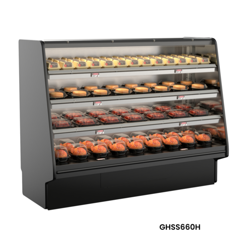 Structural Concepts GHSS660H 75.38" Fusion® Self Service Hot Food Display - Open Front, 208-240v/1ph, Stainless-cityfoodequipment.com
