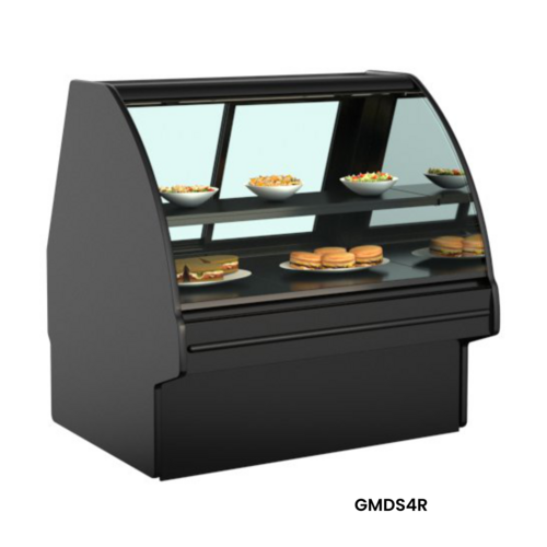 Structural Concepts GMDS5R 62 7/8" Fusion® Full Service Deli Case W/ Curved Glass - (2) Levels, 110-120v-cityfoodequipment.com