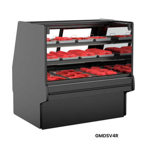 Structural Concepts GMDSV4R 51" Fusion® Full Service Deli Case W/ Straight Glass - (2) Levels, 110-120v-cityfoodequipment.com
