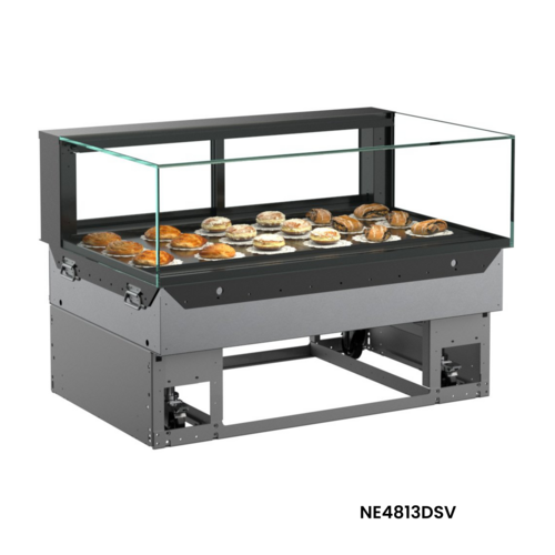 Structural Concepts NE3613DSV 35 3/4" Full Service Ambient Bakery Case w/ Straight Glass - (1) Level-cityfoodequipment.com