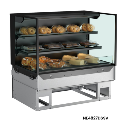 Structural Concepts NE3627DSSV 35 3/4" Self Service Ambient Bakery Case - (3) Levels-cityfoodequipment.com