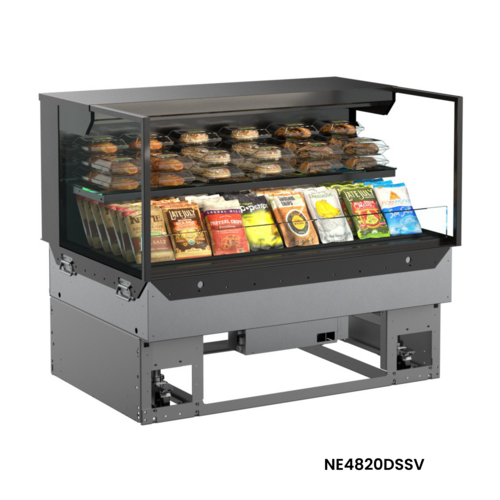 Structural Concepts NE4820DSSV 47 3/4" Self Service Ambient Bakery Case - (2) Levels-cityfoodequipment.com