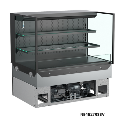 Structural Concepts NE4827RSSV 47 3/4" Reveal® Drop-In Vertical Open Air Cooler W/ (3) Levels, 110-120v-cityfoodequipment.com