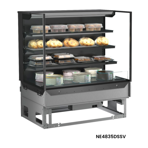 Structural Concepts NE4835DSSV 47 3/4" Self Service Ambient Bakery Case - (4) Levels-cityfoodequipment.com
