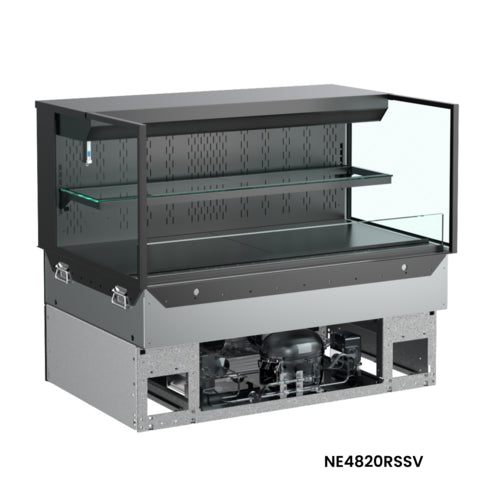 Structural Concepts NE7220RSSV 71 3/4" Reveal? Drop-In Horizontal Open Air Cooler w/ (2) Levels, 208-240v-cityfoodequipment.com