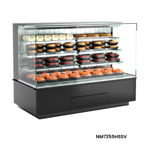 Structural Concepts NM7255HSSV 72" Blend® Self Service Hot Food Display - Open Front, 208-240v/1ph, Stainless-cityfoodequipment.com