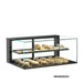Structural Concepts NR3620DSV 36" Countertop Non-Refrigerated Display Case w/ Rear Sliding Doors, Black, 110/120v/1ph-cityfoodequipment.com