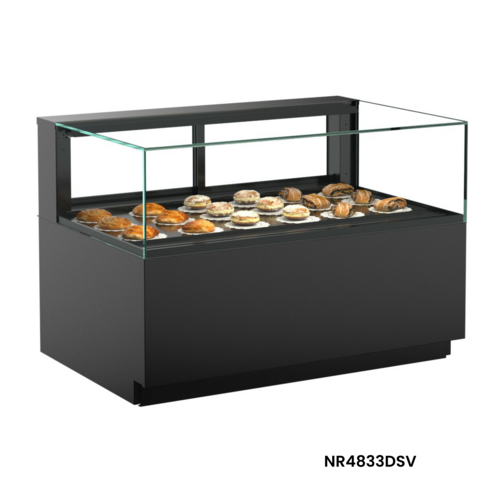 Structural Concepts NR4833DSV 47 3/4" Full Service Ambient Bakery Case w/ Straight Glass - (1) Level-cityfoodequipment.com