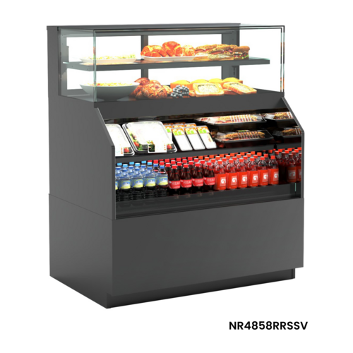 Structural Concepts NR6058RRSSV 59 3/4" Reveal® Vertical Open Air Cooler W/ (3) Levels, 208-240v-cityfoodequipment.com