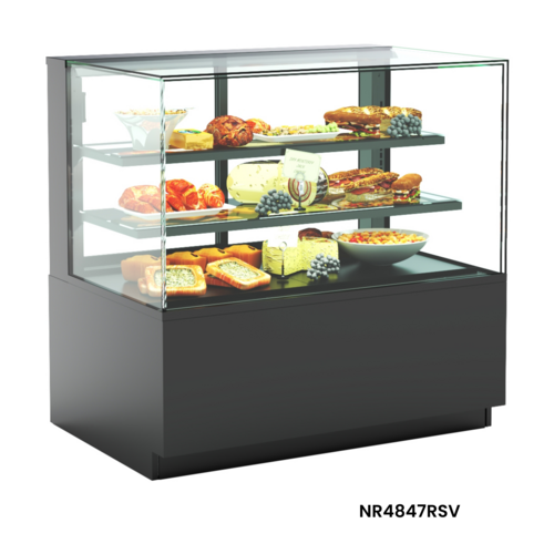 Structural Concepts NR7247RSV 71 3/4" Reveal® Full Service Bakery Case W/ Straight Glass - (3) Levels, 110-120v-cityfoodequipment.com