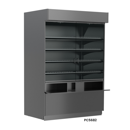 Structural Concepts PC7482 76" Self Service Bakery Case w/ Straight Glass - (5) Levels, Non Refrigerated-cityfoodequipment.com