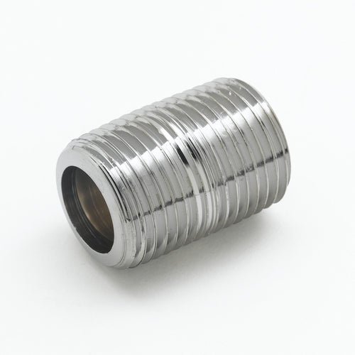 T&S 002534-25 1/2" NPT Close Nipple, Chrome Finish-cityfoodequipment.com