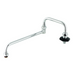T&S 002848-40 18" Double Joint Swing Nozzle - Brass, Chrome Plated-cityfoodequipment.com
