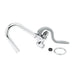T&S 002851-40 10 1/2" Hook Nozzle & Spray Valve - Brass, Chrome Plated-cityfoodequipment.com