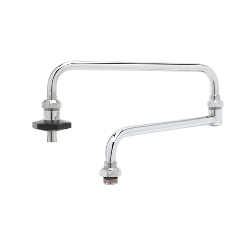 T&S 002872-40 24" Double Joint Swing Nozzle, Chrome Plated Brass-cityfoodequipment.com