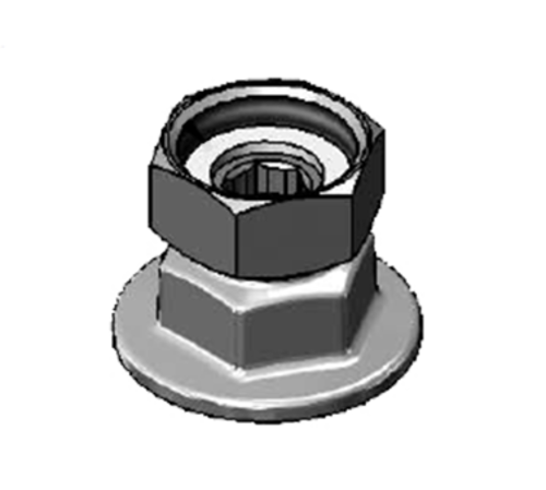 T&S 00BB Eccentric Flange - 3/4" Female NPT, Chrome Plated Brass-cityfoodequipment.com