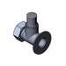 T&S 00JJ Flange w/ Integral Stop Assembly - 1/2" Female NPT, Chrome Plated Brass-cityfoodequipment.com