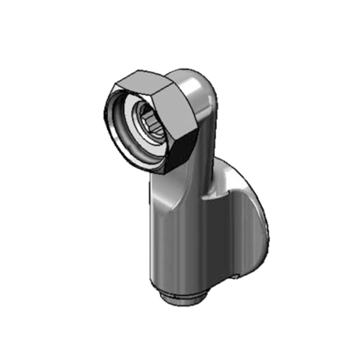 T&S 00XX Adjustable Flange - 1/2" Female NPT, Chrome Finish-cityfoodequipment.com