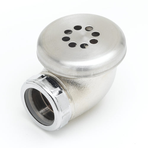 T&S 011356-45 2 11/16" Overflow Head Assembly w/ Stainless Steel Strainer Face-cityfoodequipment.com
