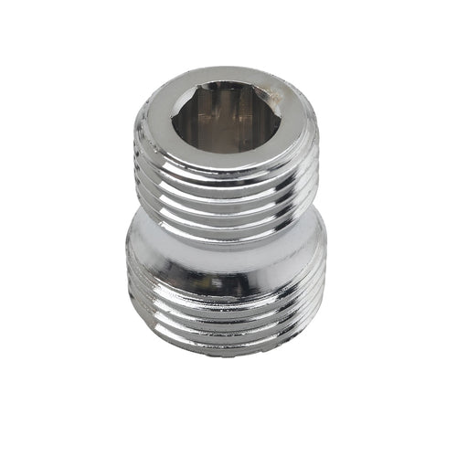 T&S 055A 1/2" Male Adapter for Pre-Rinse Spray Hose - Brass, Chrome Plated-cityfoodequipment.com