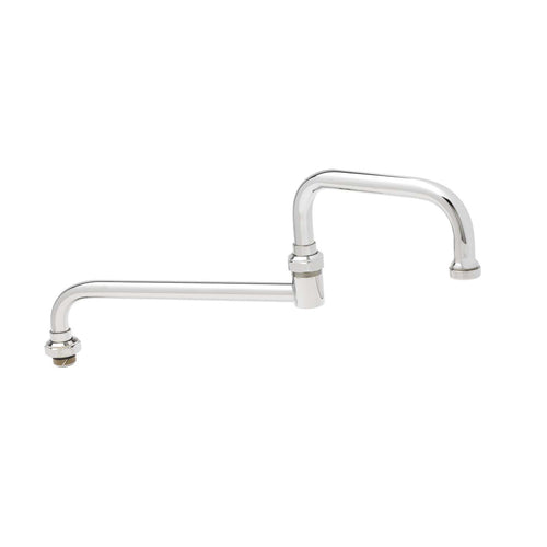T&S 068X Double Joint Nozzle, 12" Back, 6" Front, 18" Total Length-cityfoodequipment.com