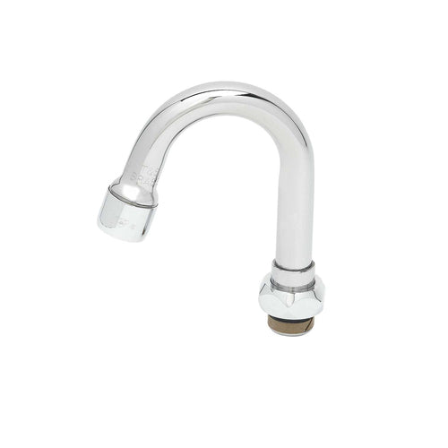 T&S 131X-A22 4 3/4" Swivel Gooseneck Nozzle w/ 2 1/5 GPM Aerator-cityfoodequipment.com