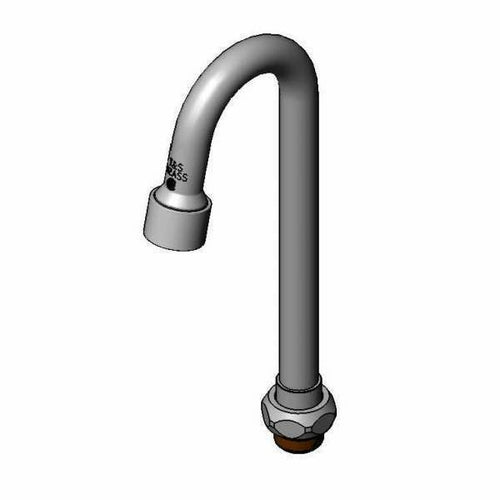 T&S 132X-V05 8 9/16" Swivel Gooseneck Nozzle w/ 1/2 GPM Spray Device-cityfoodequipment.com