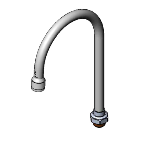 T&S 133X-LAM 10 5/16" Swivel Gooseneck Nozzle w/ 2 1/5 GPM Laminar Control Device-cityfoodequipment.com