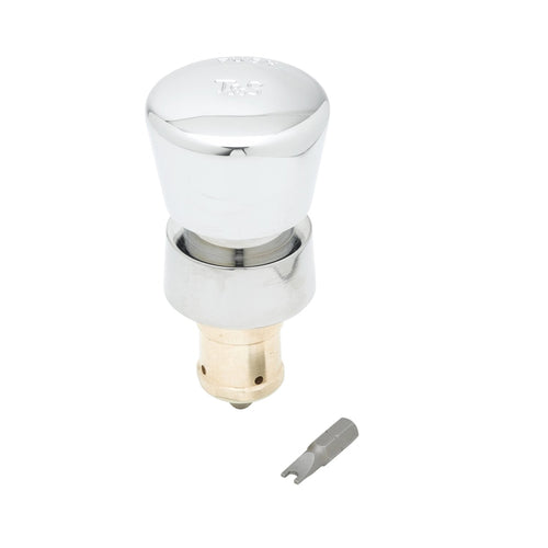 T&S 238AB Self Closing Metering Cartridge w/ Blank Push Button-cityfoodequipment.com