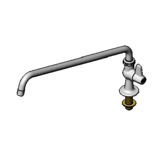 T&S 5F-1SLX18 Splash Mount Faucet w/ 18" Swing Nozzle-cityfoodequipment.com