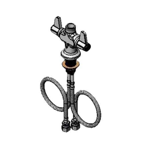 T&S 5F-2SLX00 Deck Mount Faucet Less Nozzle, Single Hole Base-cityfoodequipment.com