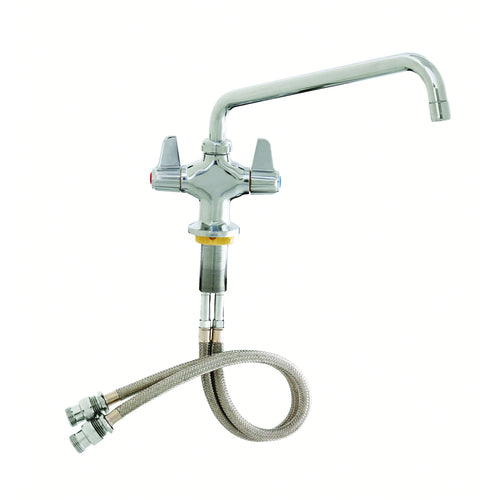T&S 5F-2SLX12 Deck Mount Faucet w/ 12" Swing Nozzle-cityfoodequipment.com