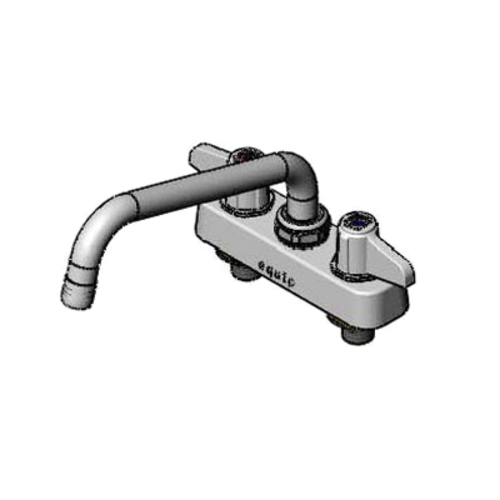 T&S 5F-4CLX08 Deck Mount Workboard Faucet w/ 8" Swing Nozzle & Lever Handles - 4" Centers-cityfoodequipment.com