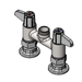 T&S 5F-4DLX00 Faucet, 4 C/C Deck Mount, Swivel Base, Less Nozzle-cityfoodequipment.com