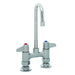 T&S 5F-4DLX03 Deck Mount Faucet - 3" Gooseneck Spout, 4" Centers-cityfoodequipment.com