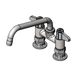 T&S 5F-4DLX08 Deck Mount Faucet - 8" Swivel Spout, 4" Centers-cityfoodequipment.com