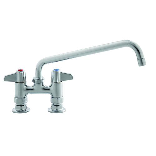 T&S 5F-4DLX12 Deck Mount Faucet w/ 12" Swing Nozzle-cityfoodequipment.com