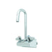T&S 5F-4WLX03 Splash Mount Faucet - 3" Swivel Gooseneck Spout, 4" Centers-cityfoodequipment.com