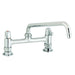 T&S 5F-8DLX08 Deck Mount Faucet - 8" Swing Spout, 8" Center-cityfoodequipment.com