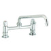 T&S 5F-8DLX12 Deck Mount Faucet w/ 12" Swing Nozzle-cityfoodequipment.com