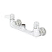 T&S 5F-8WLX00 Faucet, Wall Mount, 8" Centers, Less Nozzle, 2" Flange-cityfoodequipment.com