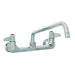 T&S 5F-8WLX08 Splash Mount Faucet - 8" Swing Spout, 8" Centers-cityfoodequipment.com