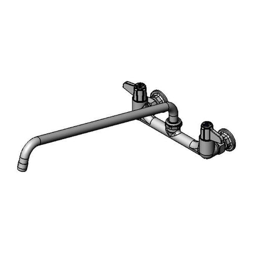 T&S 5F-8WLX18 Splash Mount Faucet w/ 18" Swing Nozzle-cityfoodequipment.com