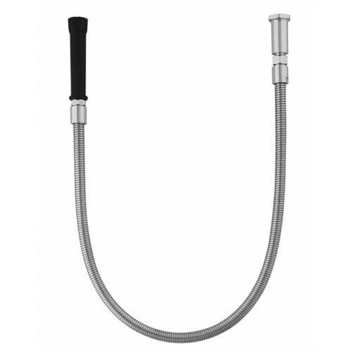 T&S 5HSE44 Hose, Flexible Stainless Steel, w Handle, 44 in-cityfoodequipment.com