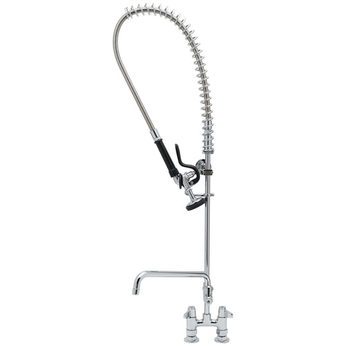 T&S 5PR-4D12 38 5/16"H Deck Mount Pre Rinse Faucet - 1.15 GPM, Base with Nozzle-cityfoodequipment.com